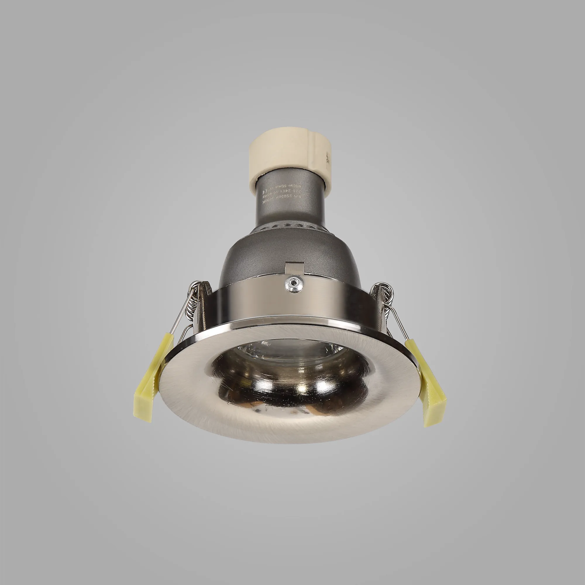 Bruve GU10 Recessed Round Satin Nickel IP65 Downlighter, Cut-Out 68mm DX200403  Dlux Bruve IP65